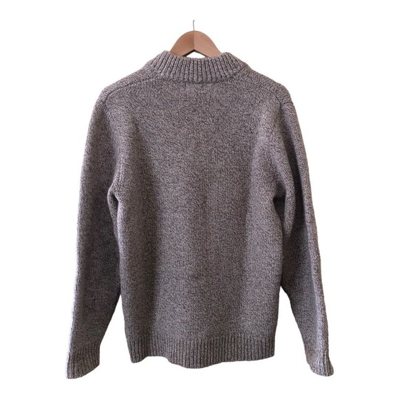 L.L.Bean Classic Ragg Wool Sweater Henley Long Sleeve Natural Men's M Tall - Picture 7 of 7